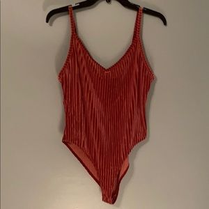 Forever 21 Velvet Bodysuit